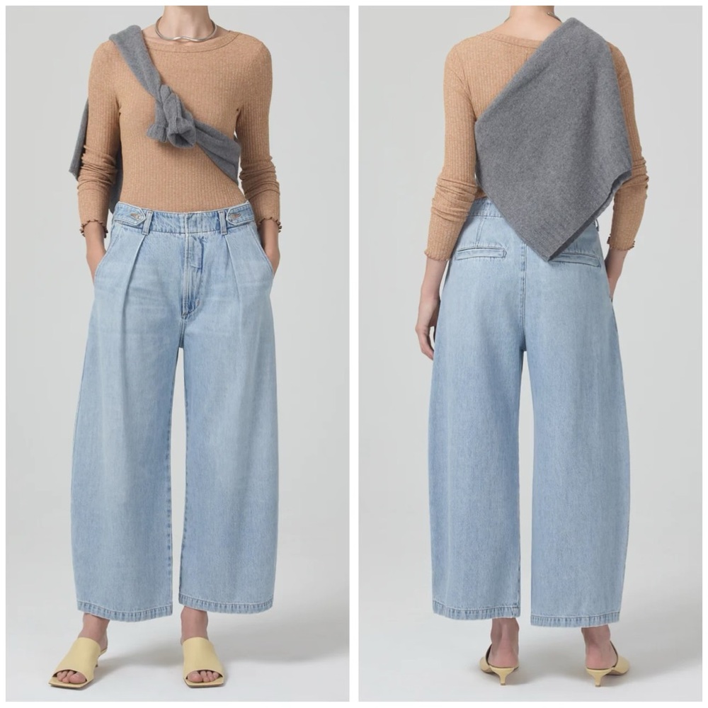Citizens Of Humanity Light Blue Wide Leg Jeans